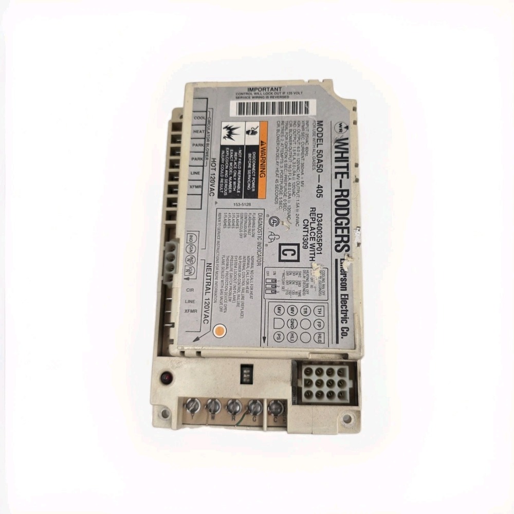 50A50-405 Furnace Control CNT1309 Circuit Board D340035P01
